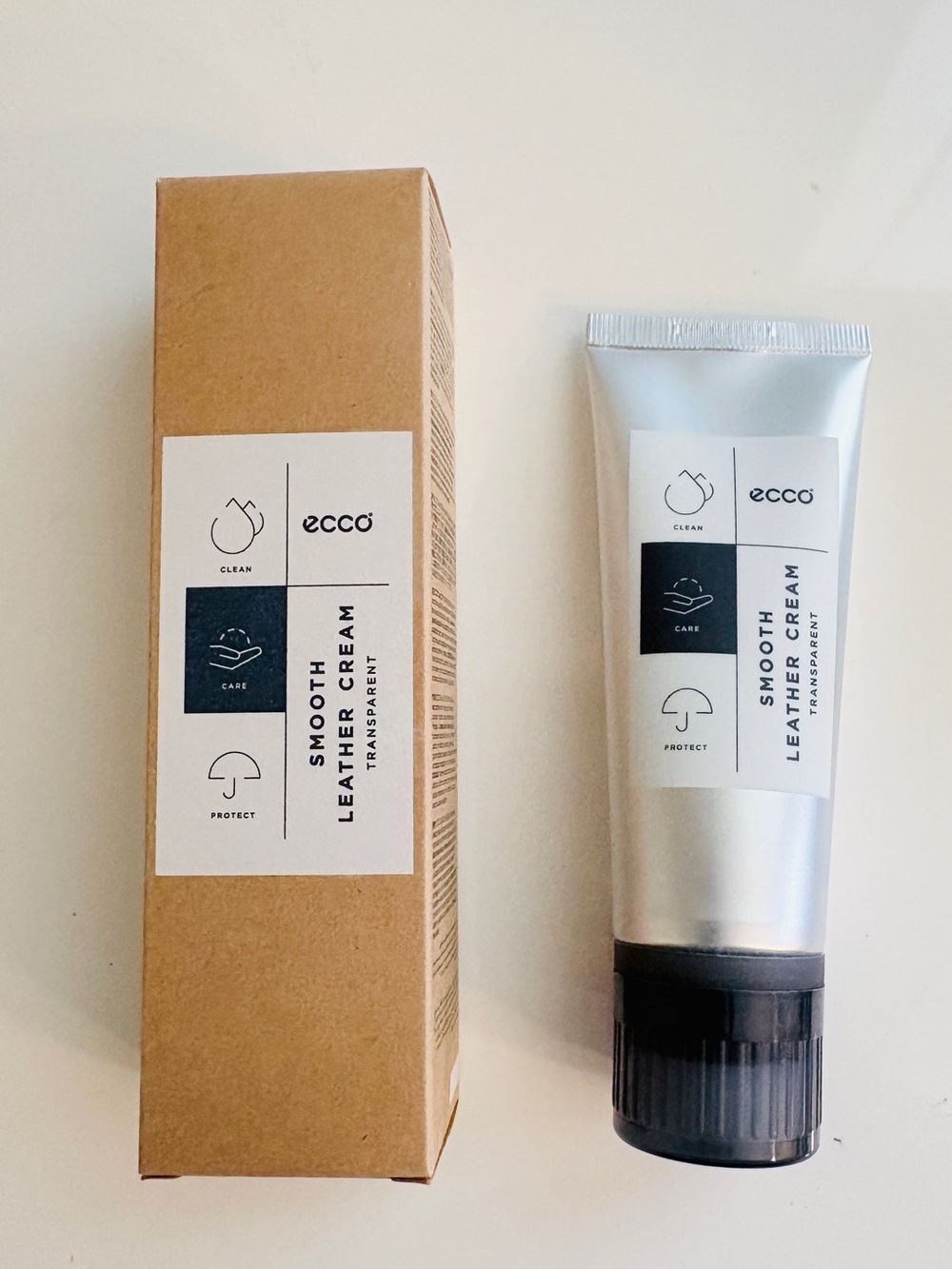 New Ecco Smooth Leather Cream - Transparent 7.5 ml